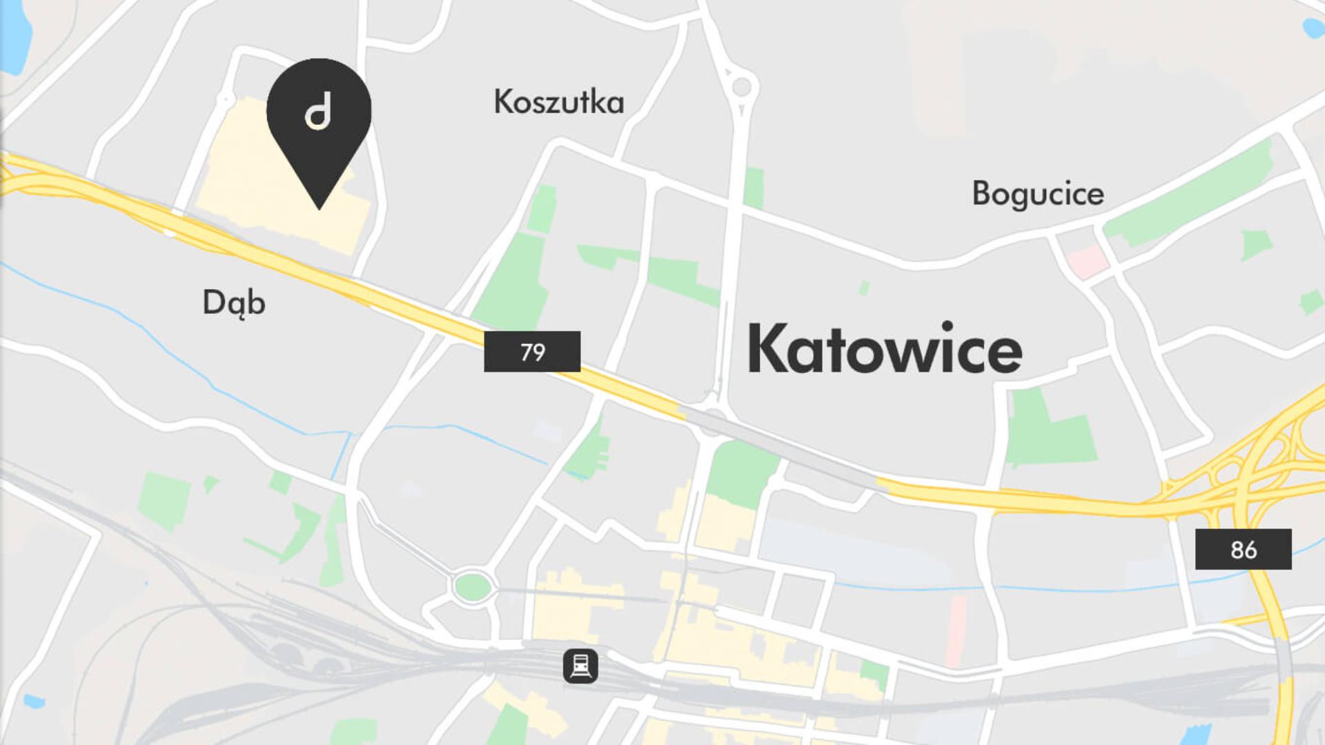 mapa Sklep Dyson Katowice - Silesia City Center