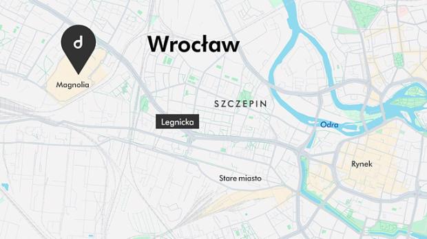 Mapa Sklep Dyson Wrocław - Magnolia