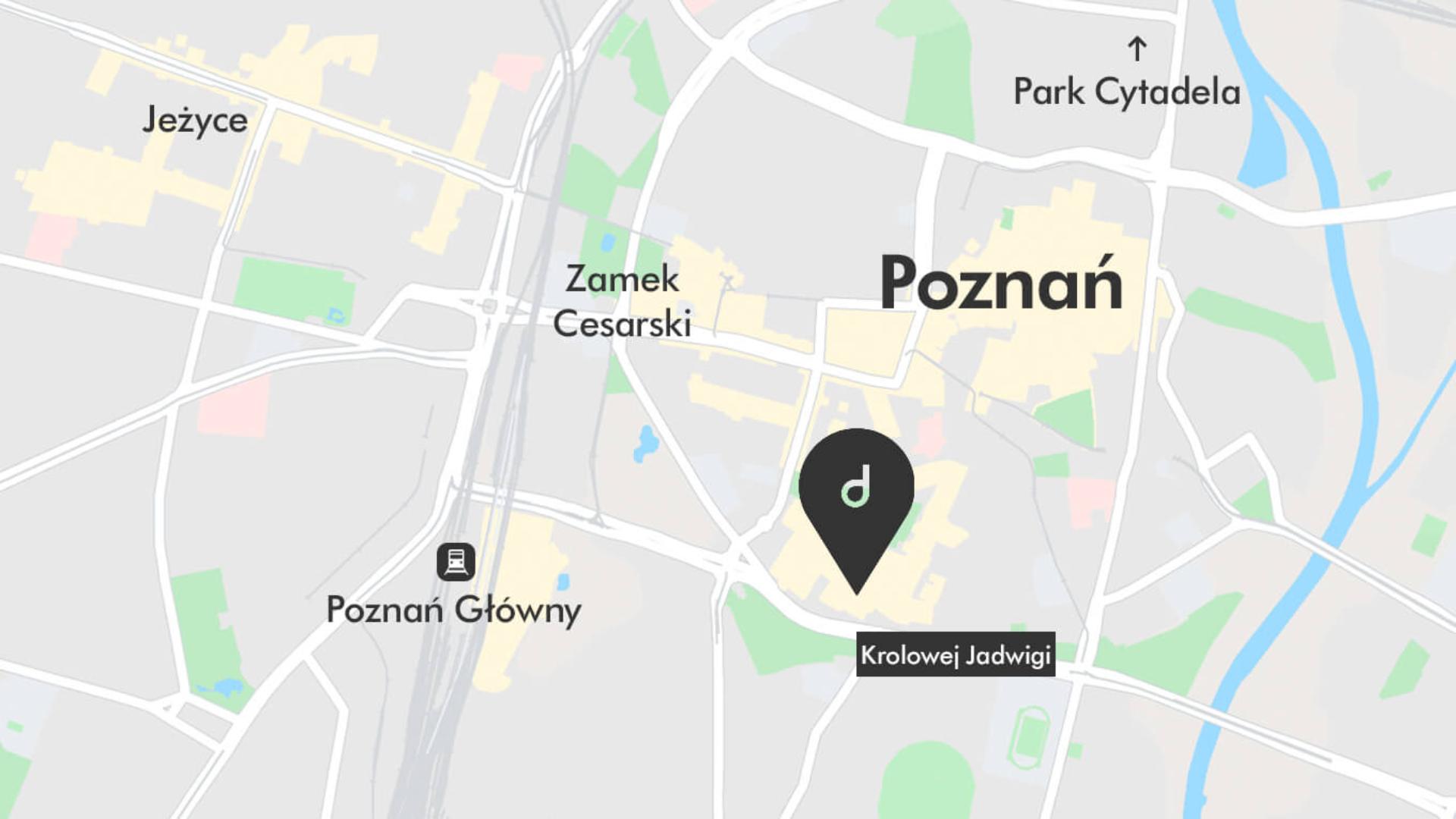 mapa Sklep Dyson Poznań - Stary Browar