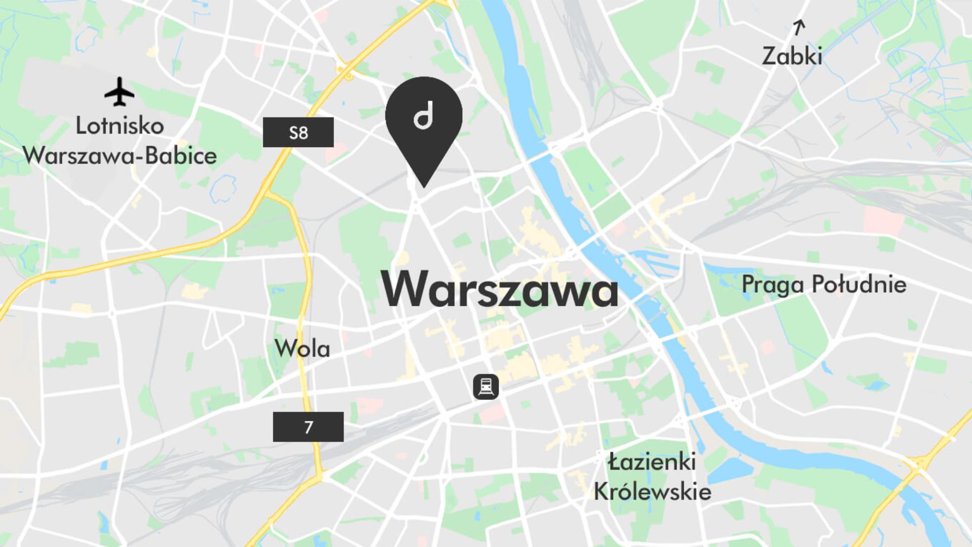 mapa Sklep Dyson Warszawa - Westfield Arkadia