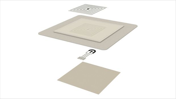 Rysunek schematu opatrunku SmartHEAL