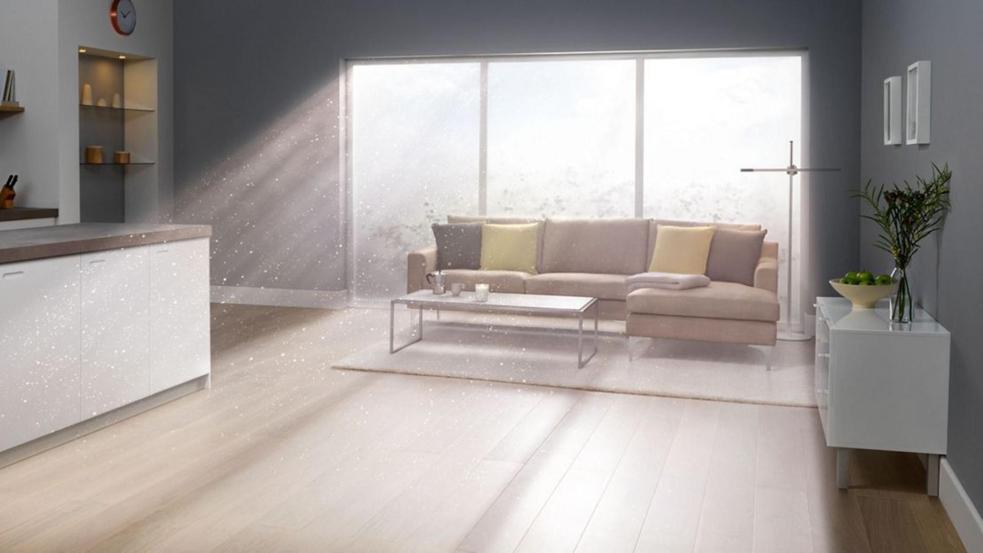 Kurz unoszący się w przestrzeni mieszkalnej