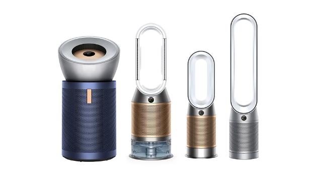 Cztery różne oczyszczacze powietrza Dyson