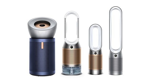 Cztery różne oczyszczacze powietrza Dyson