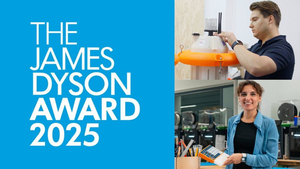 Kolaż ze zwycięzcami Konkursu Nagroda Jamesa Dysona 2025