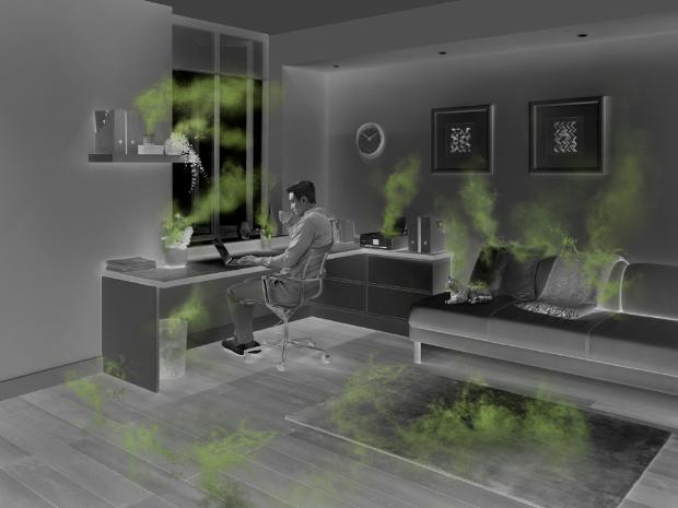 obraz ukrytych w pomieszczeniu alergenów