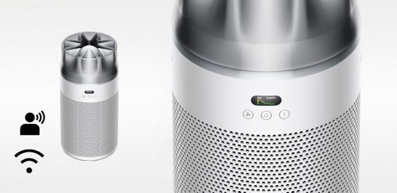 Dyson HushJet™ Purifier Compact HJ10 (Biel/Srebro) oczyszczacz powietrza