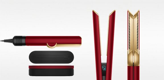 Žehlička na vlasy Dyson Airstrait™ (Red Velvet/Gold)