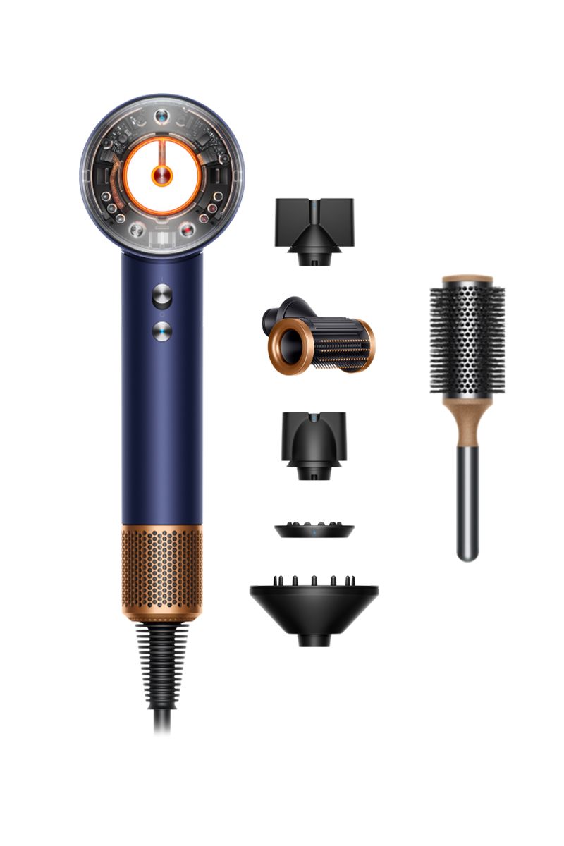 Suszarka do włosów Dyson Supersonic Nural™ Straight+Wavy Błękit pruski/Miedź