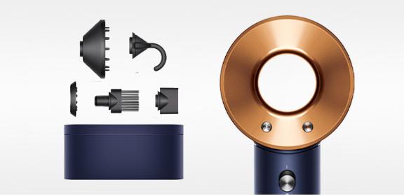 Uscător de păr Dyson Supersonic™ (Prussian Blue/Copper)