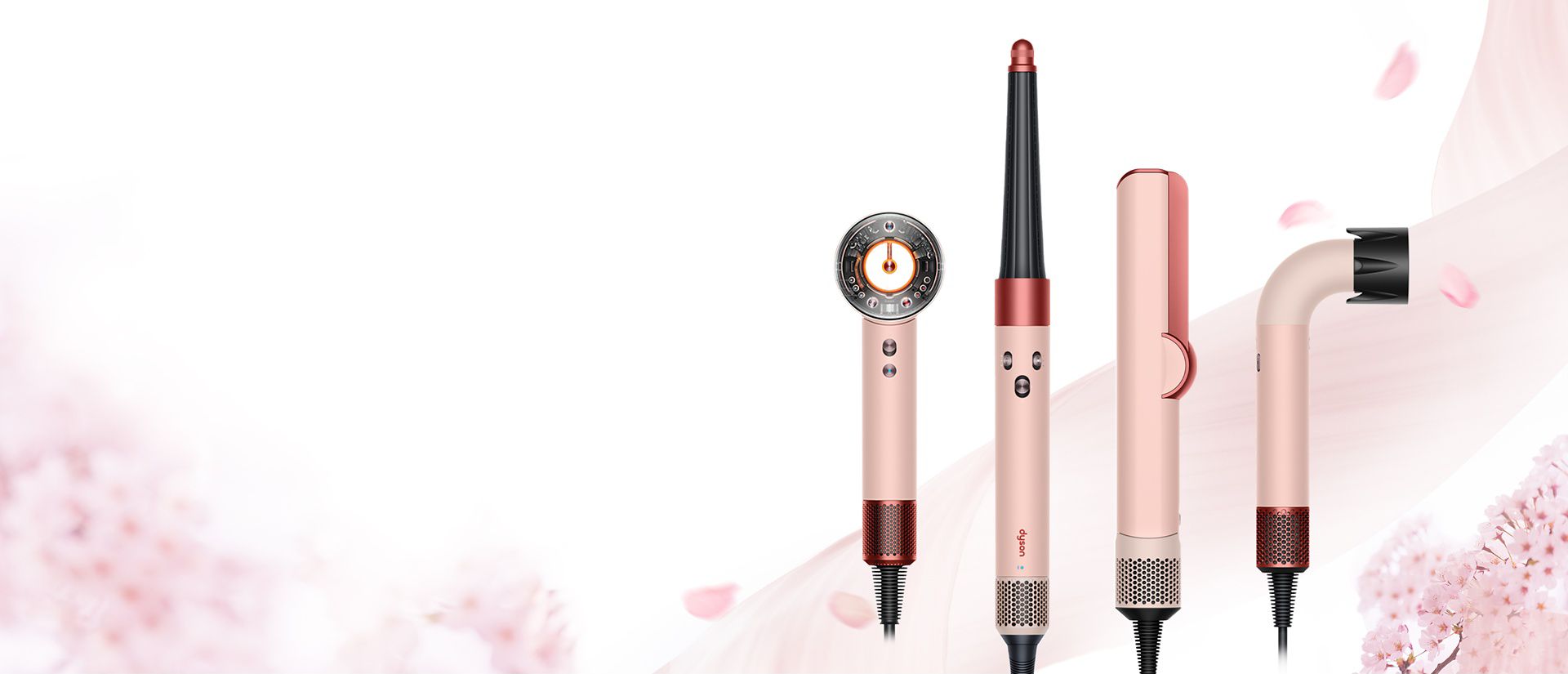 Dyson Hair care Sakura Cherry range