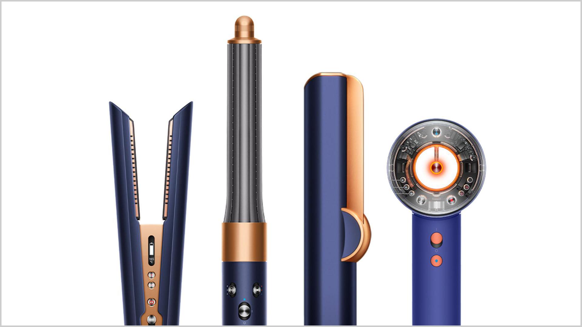 Image of the Dyson hair care range
