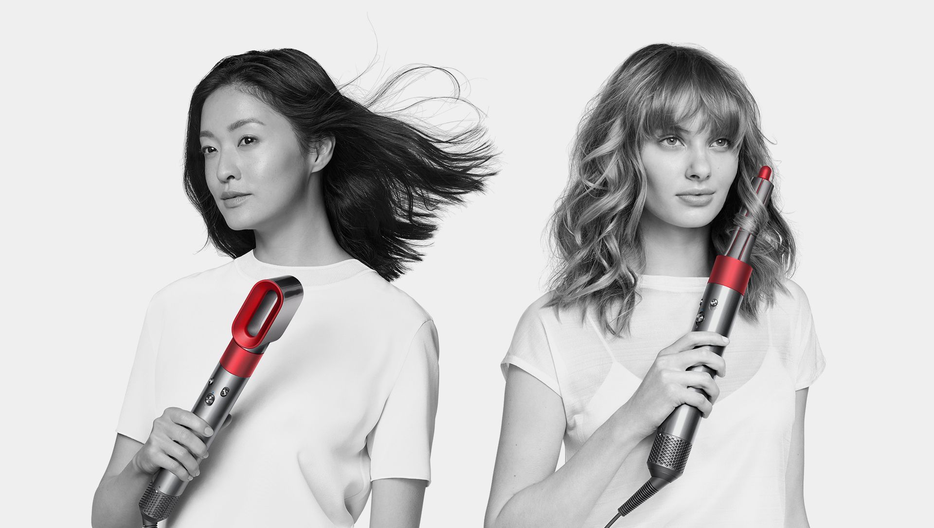 dyson supersonic hair dryer and airwrap styler red