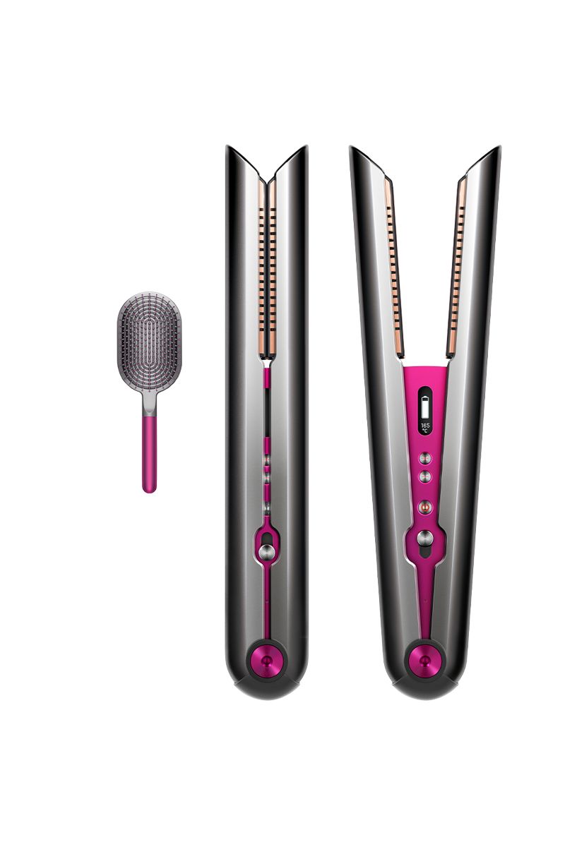 Brosse plate avec le dyson corrale