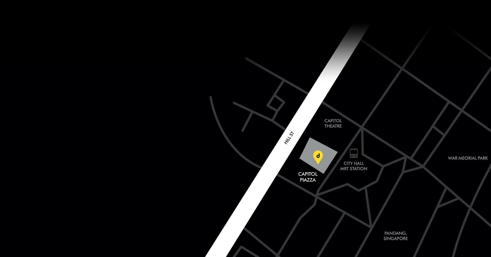 Dyson Demo Store at Capitol Singapore Map