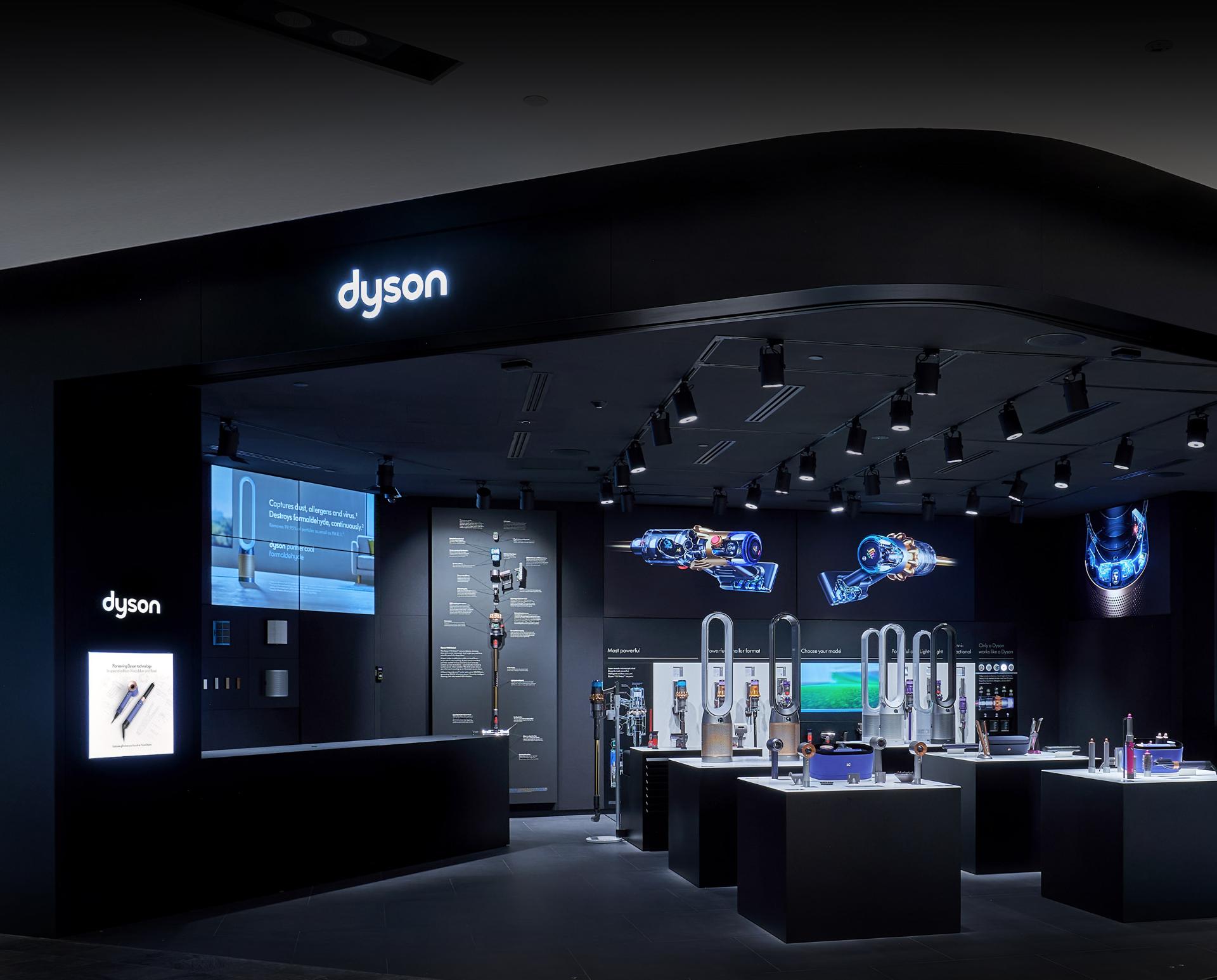 Interior of a Dyson Demo Store