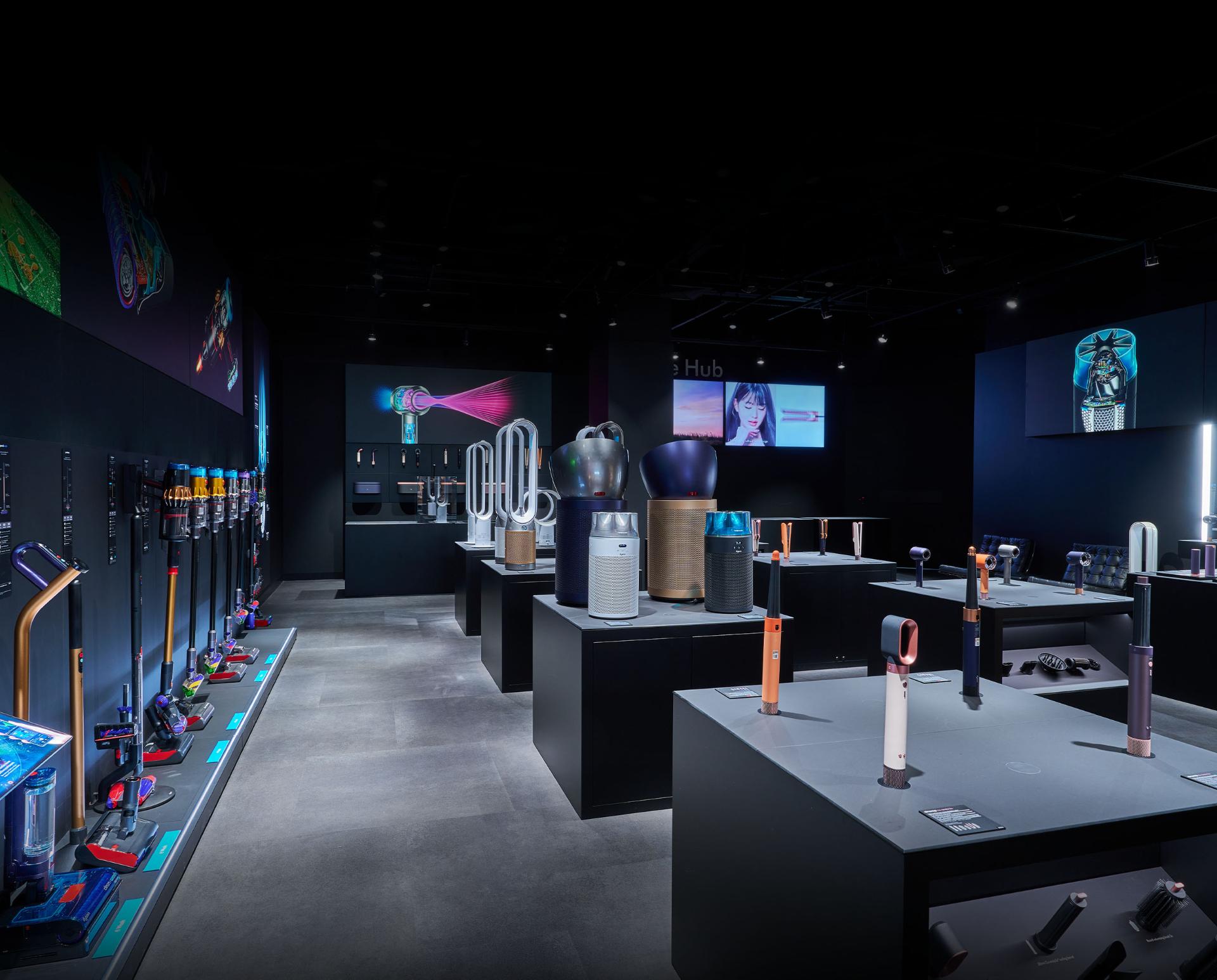 Interior of a Dyson Demo Store