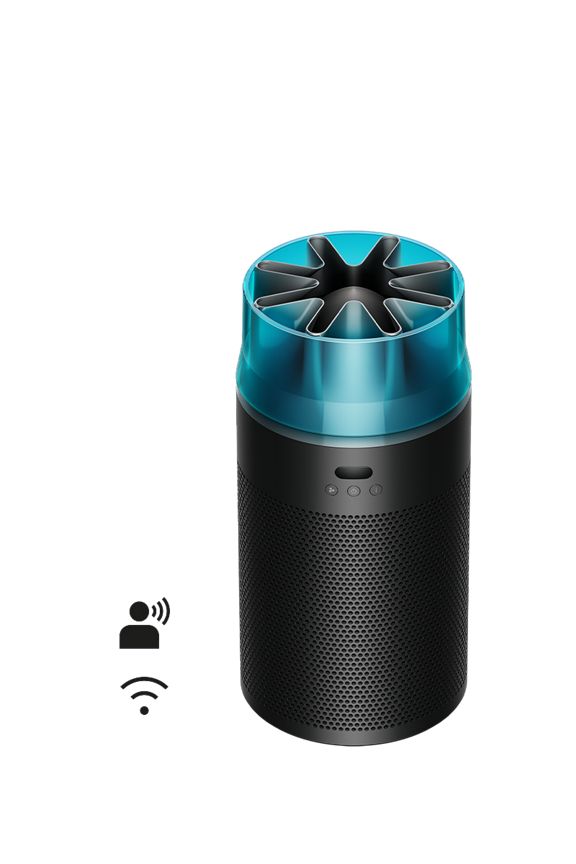 HushJet™ Purifier Compact (Black/Teal)