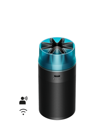 HushJet™ Purifier Compact (Black/Teal)