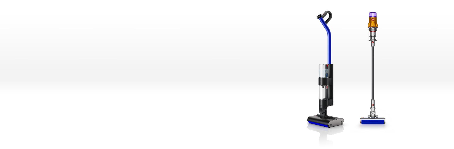 Dyson's range of wet floor cleaner machines.