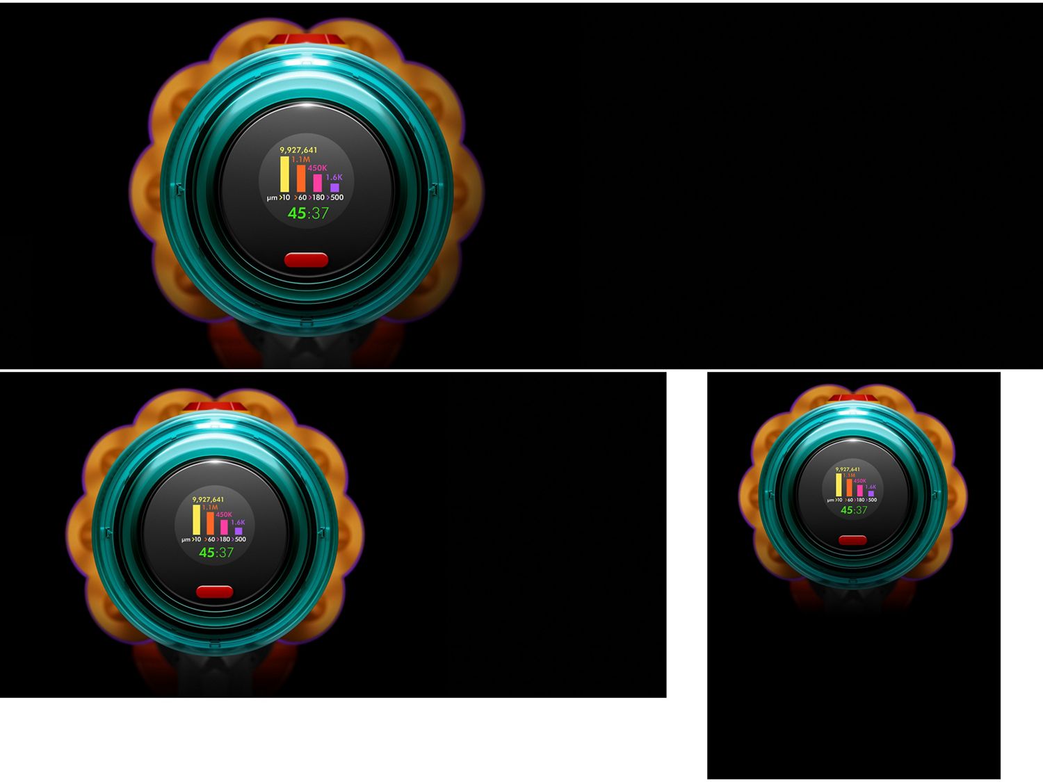 Dyson V12 Detect Slimの画面。