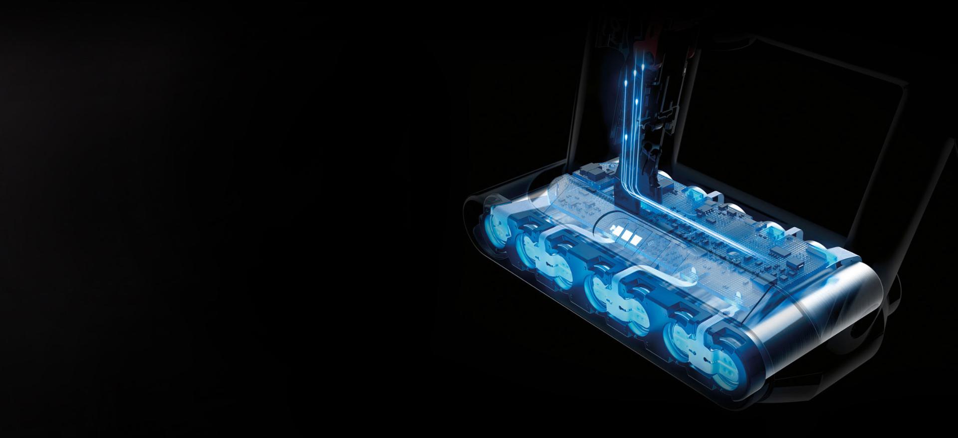 Animations of Dyson Cyclone V10™ technology