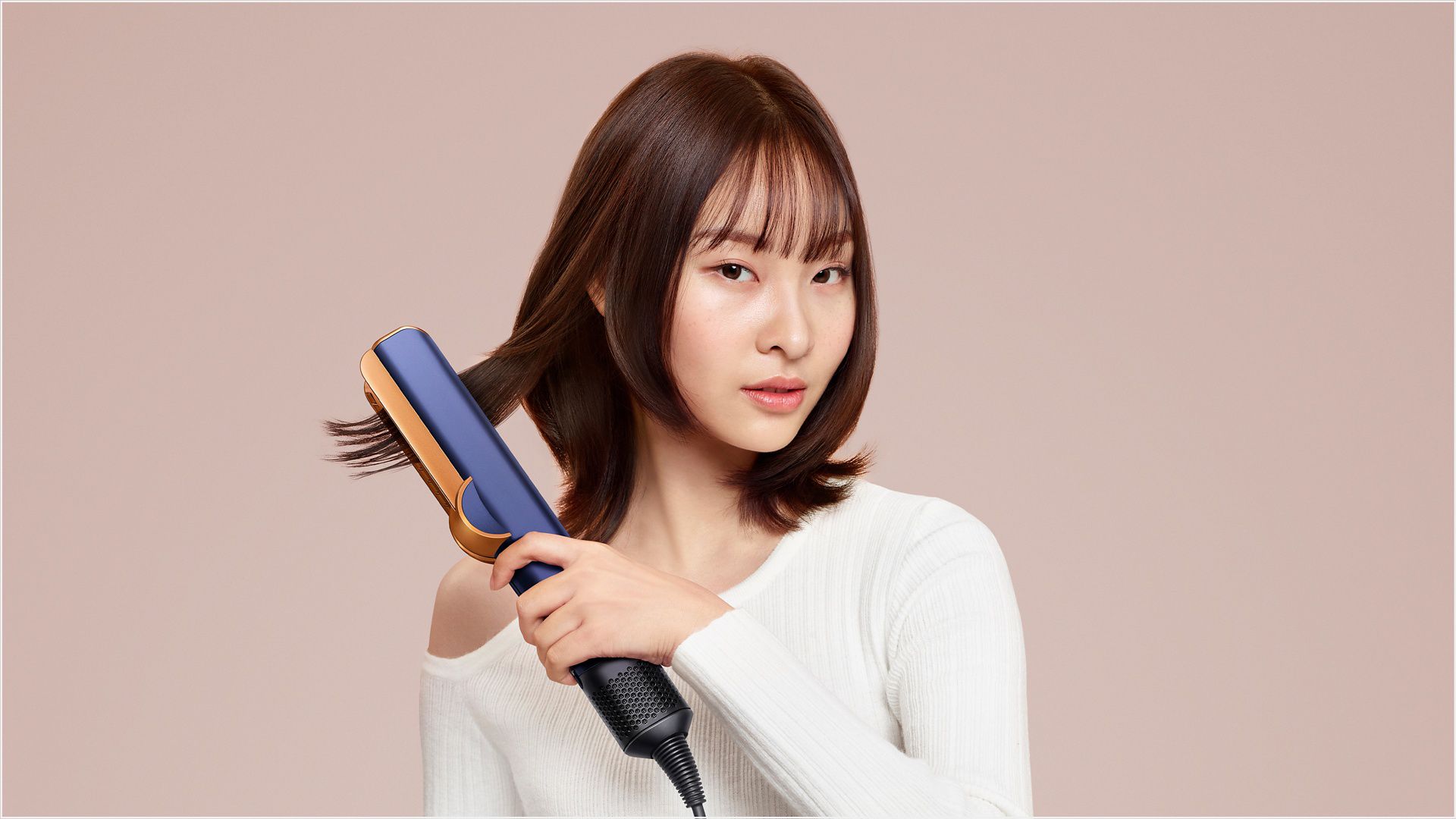Dyson Airstrait™ straightener | Prussian blue and rich copper