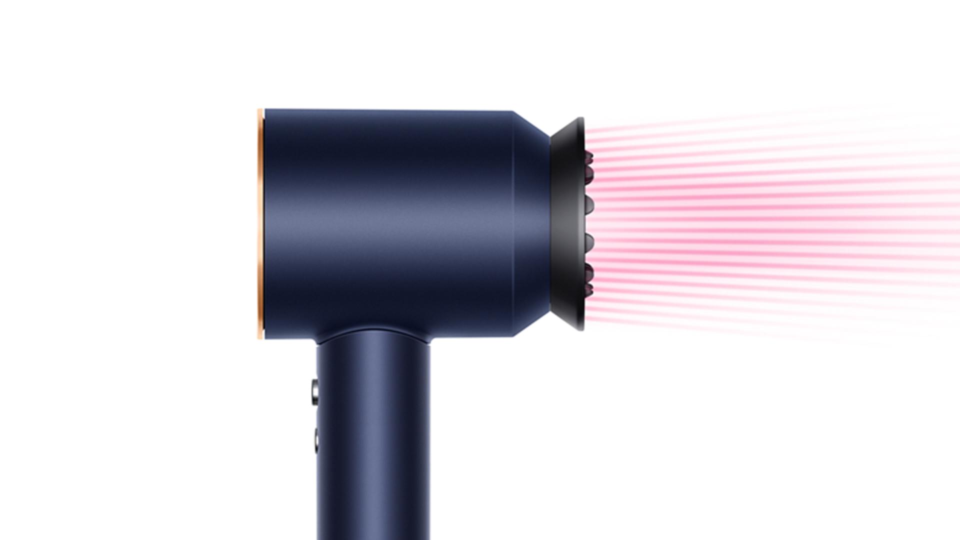 Dyson Supersonic™ hair dryer Iron/Fuchsia with Gentle air attachment