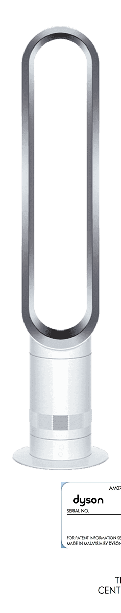 Dyson Cool™ AM07 tower fan (White/Silver) | Dyson Thailand