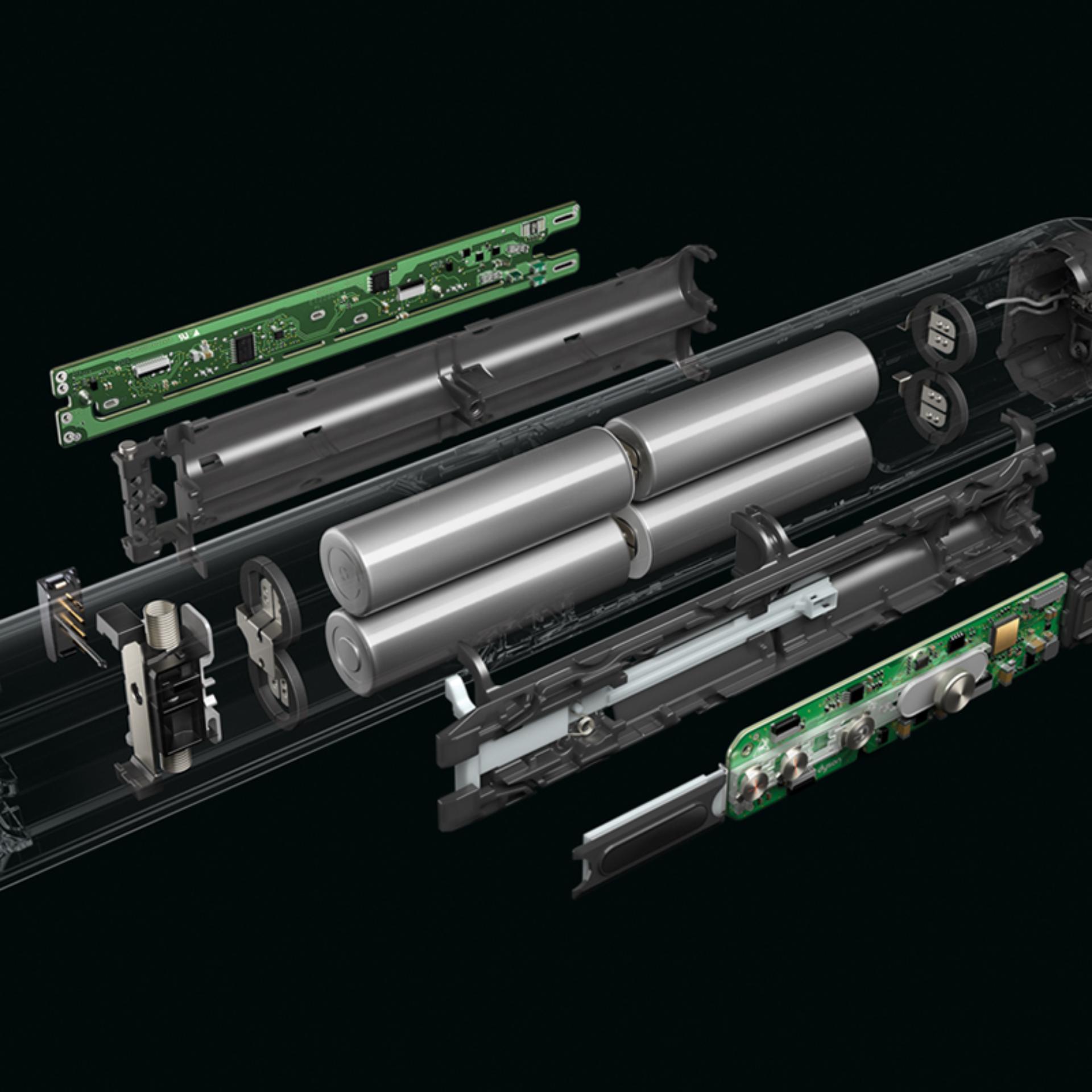 Zbliżenie na technologię akumulatora prostownicy Dyson Corrale