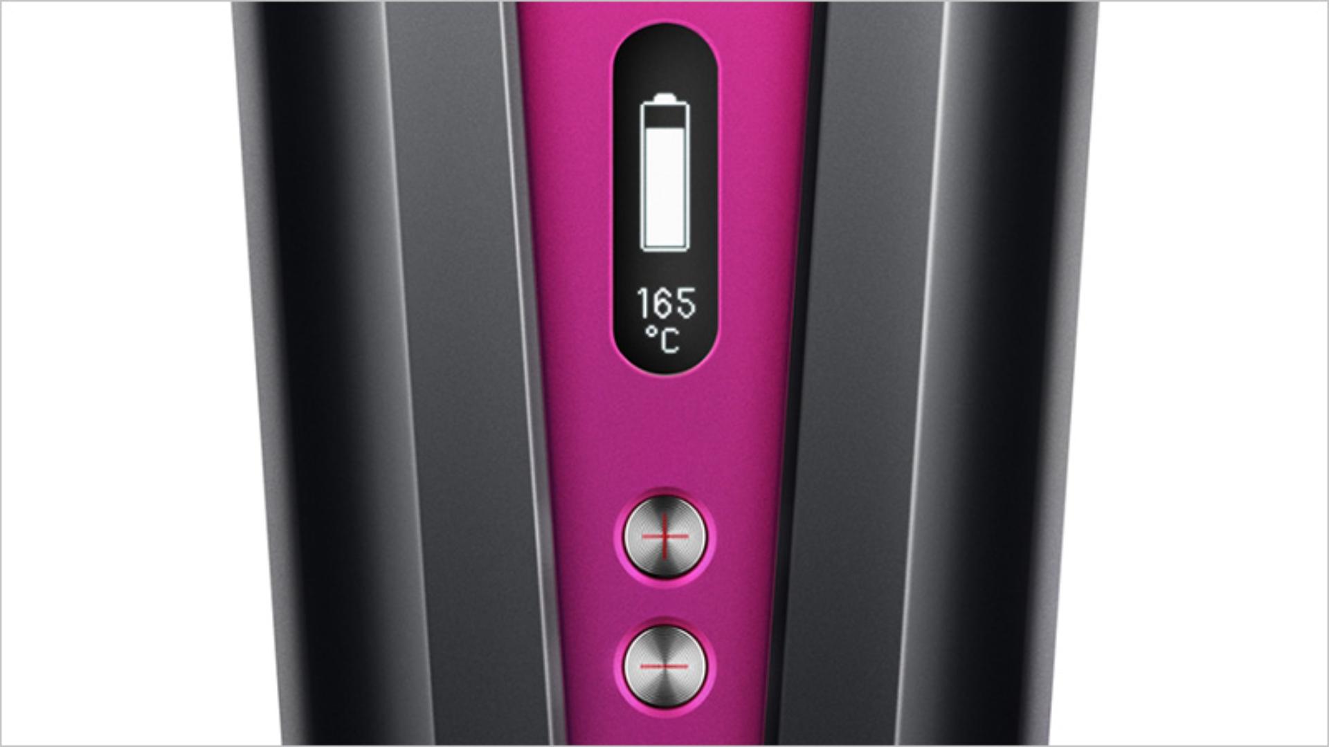 Close up of the OLED screen