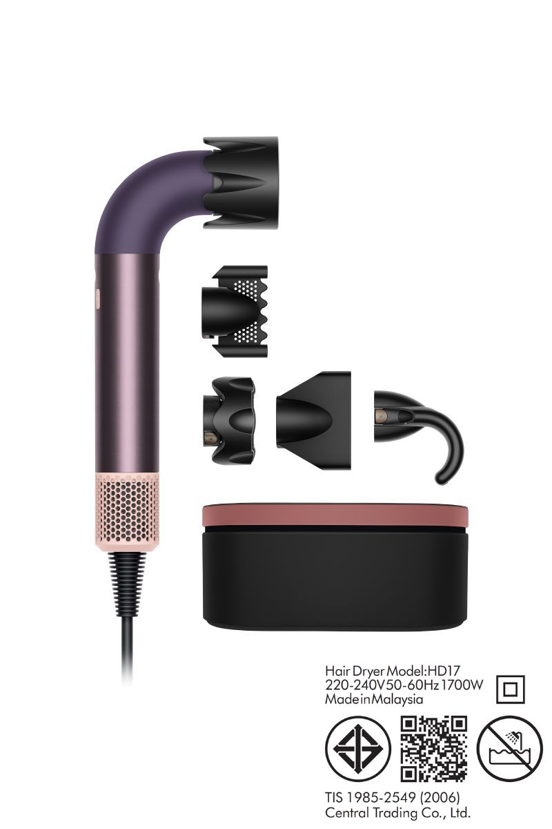 เครื่องเป่าผม Dyson Supersonic r™ – ตรง+หยักศก (Jasper Plum)