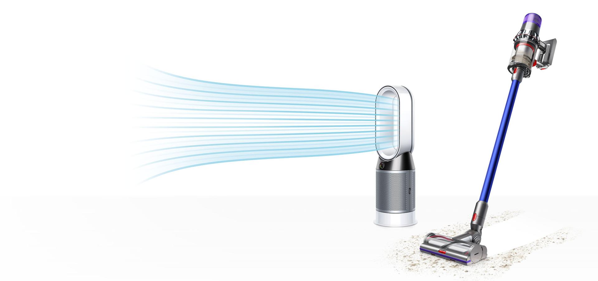 Dyson V11™ süpürge ve Dyson Pure Cool™ hava temizleyici