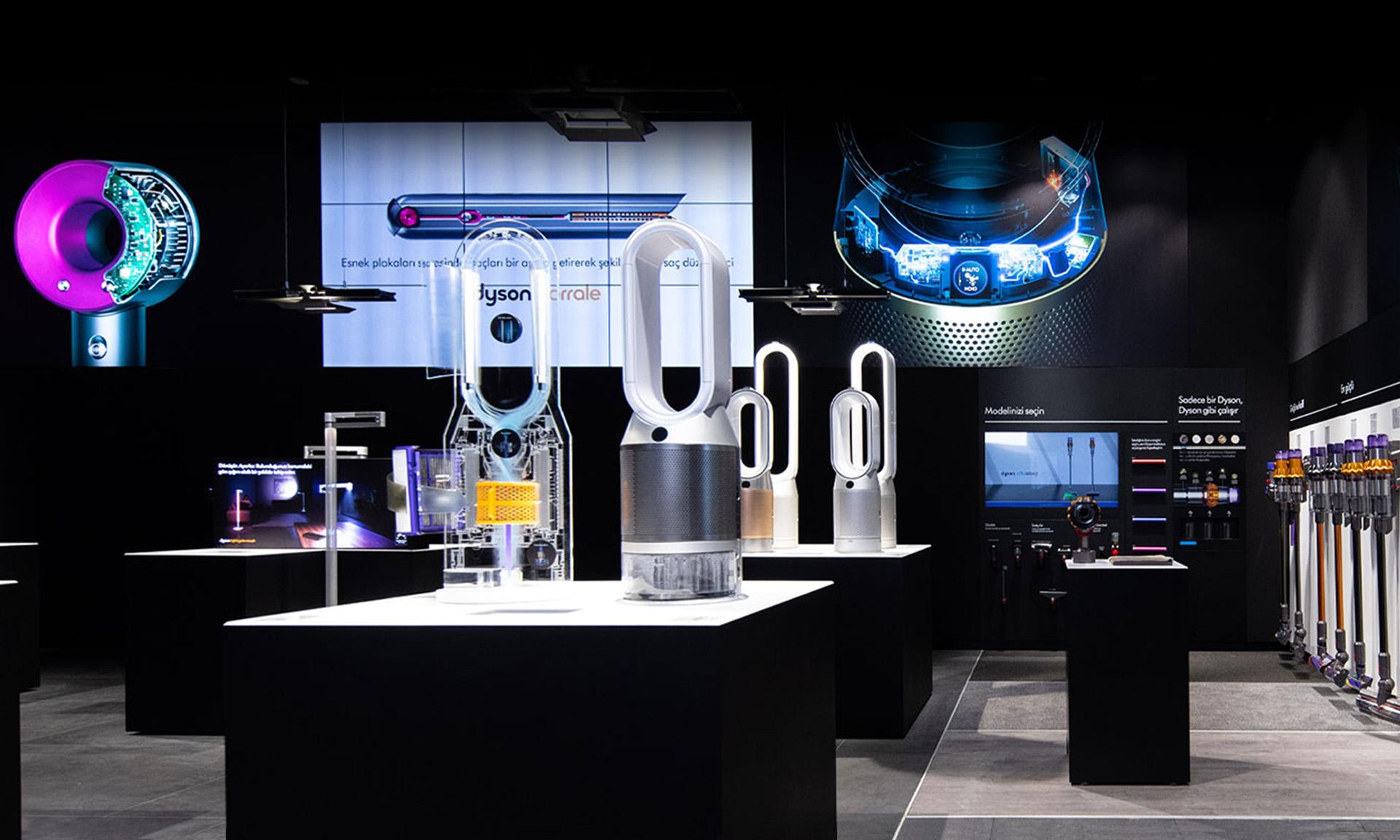 Interior of a Dyson Demo Store