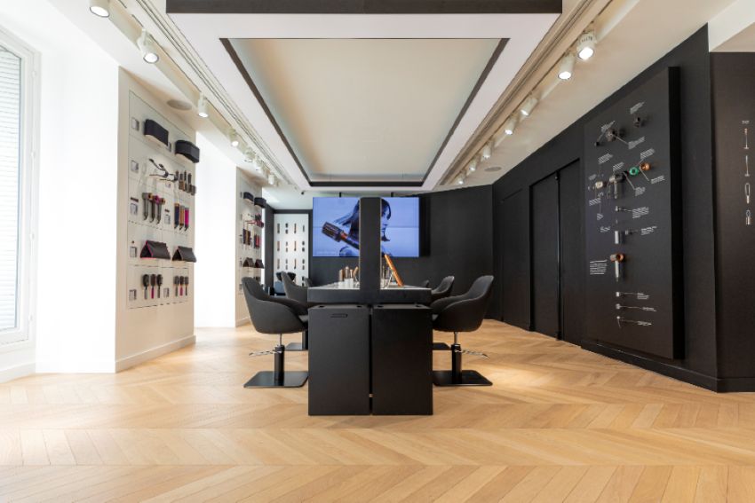 Interieur demo store Dyson