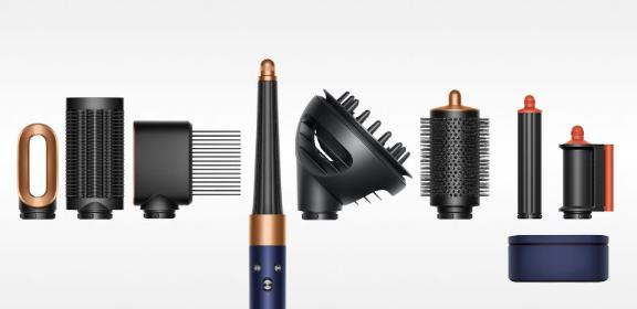 Dyson Airwrap i.d.™ saç şekillendirme ve kurutma seti Kıvırcık+Bukleli (Prusya mavisi/Parlak bakır)