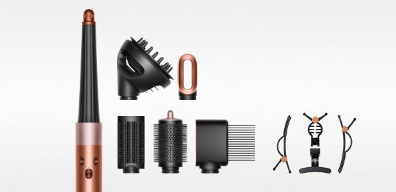 Dyson Airwrap i.d.™ saç şekillendirme ve kurutma seti Kıvırcık+Bukleli (Amber Silk)