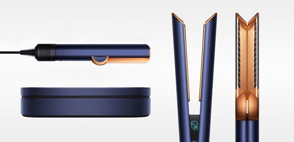 Dyson Airstrait™ saç düzleştirici (Prusya Mavisi/Parlak Bakır)