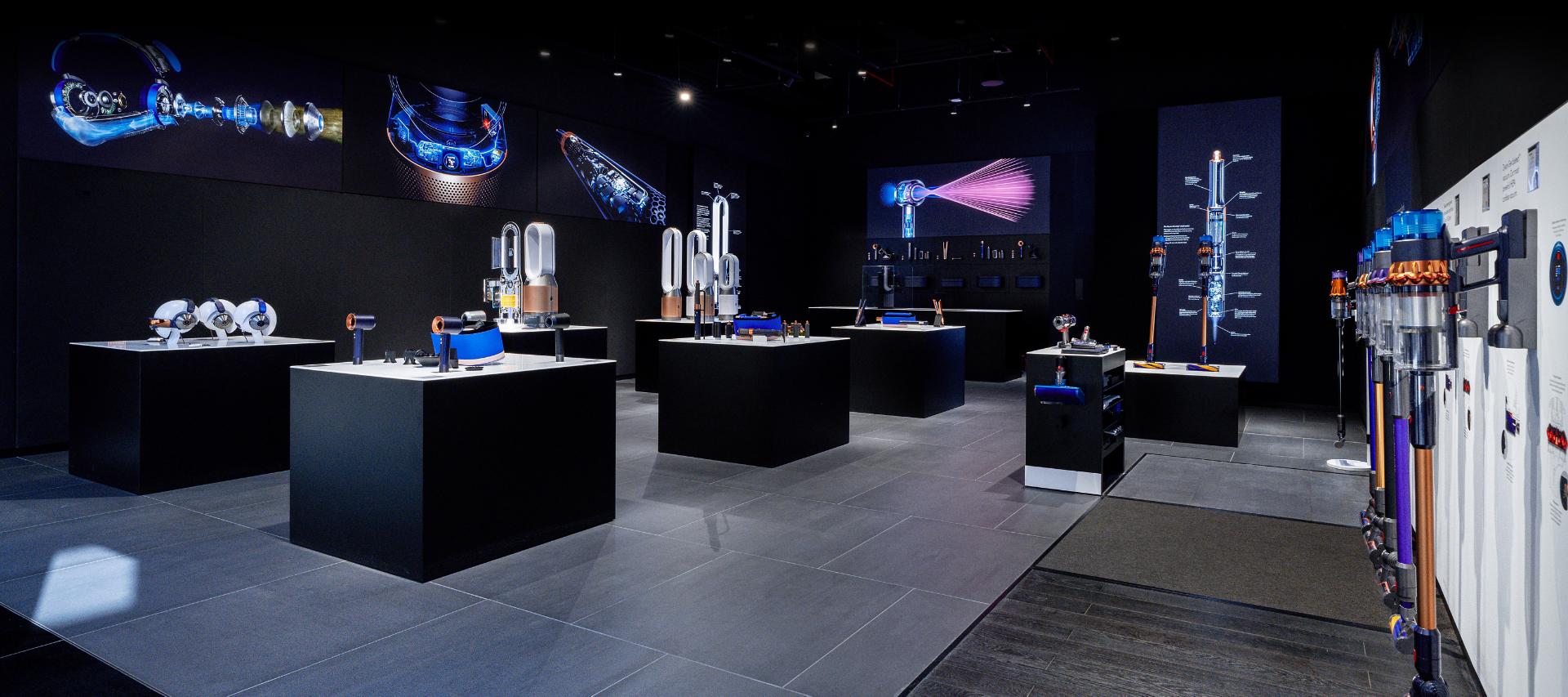 Interior of a Dyson Demo Store
