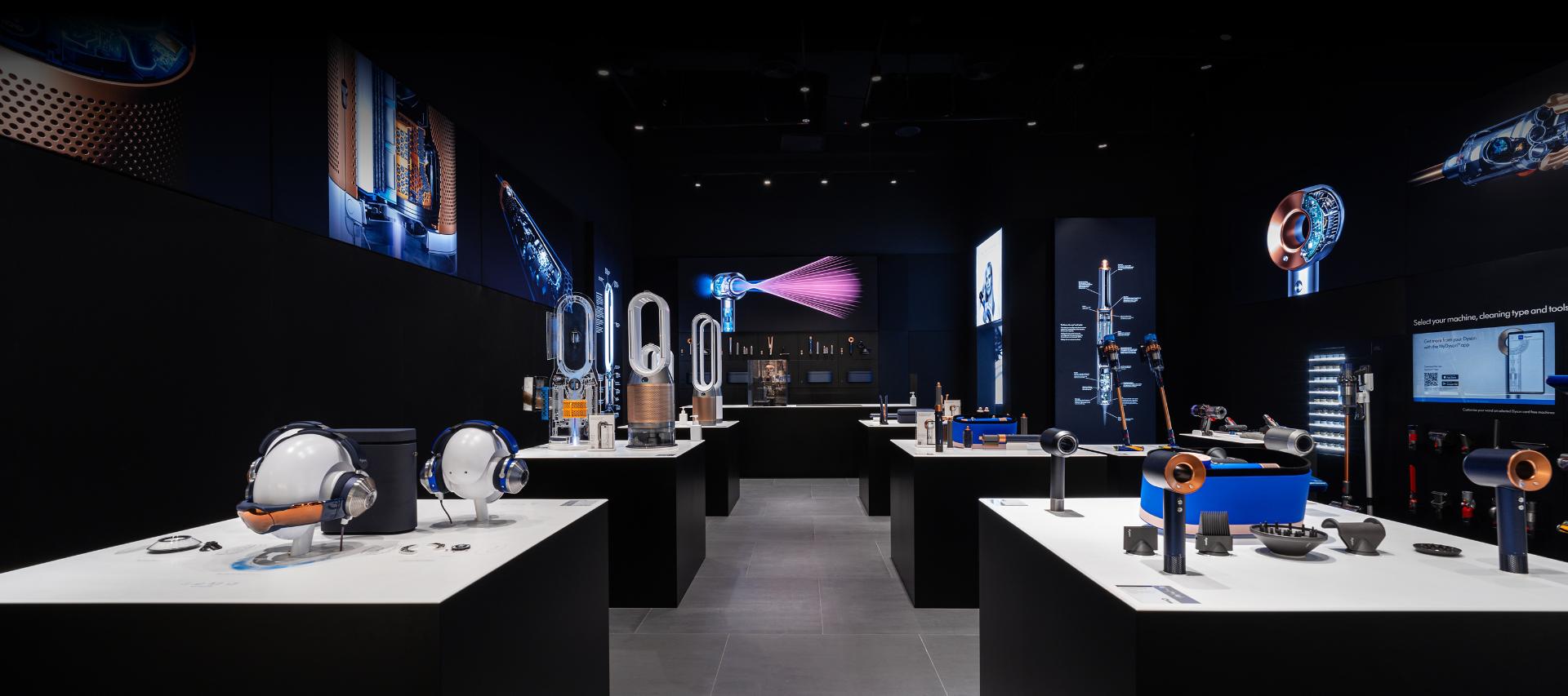 Interior of a Dyson Demo Store
