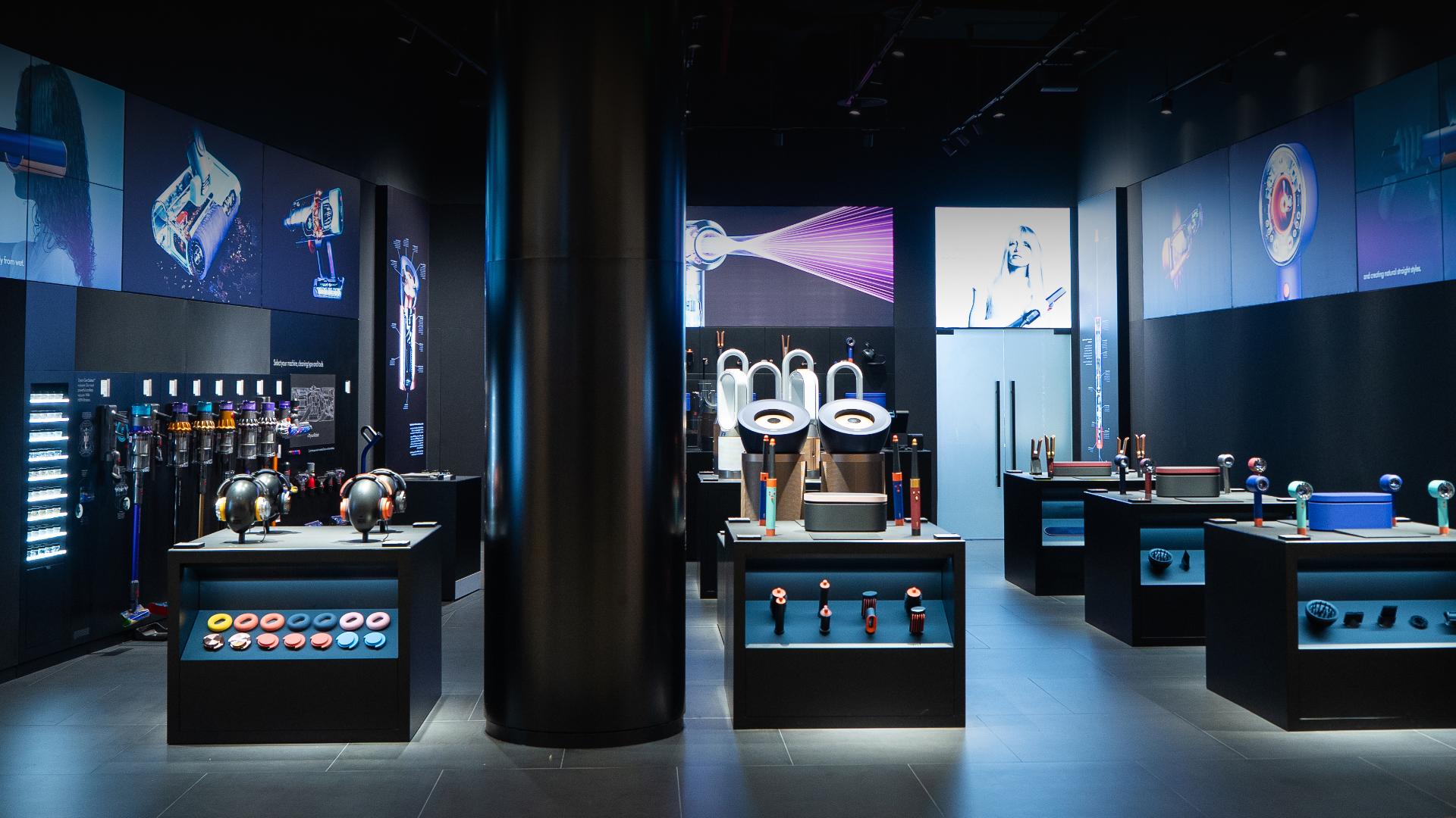 Interior of a Dyson Demo Store