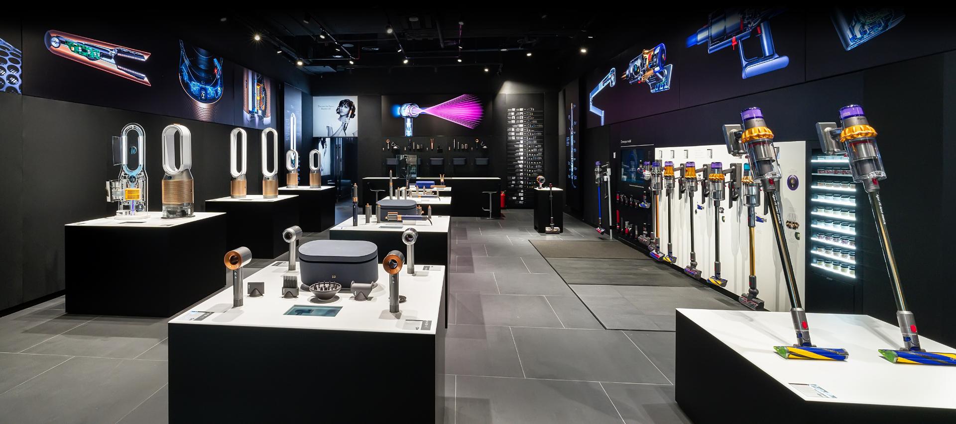 Interior of a Dyson Demo Store