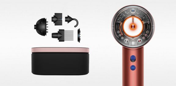 مجفف الشعر Dyson Supersonic Nural™‎ باللون البرونزي المحمر والوردي الملكي