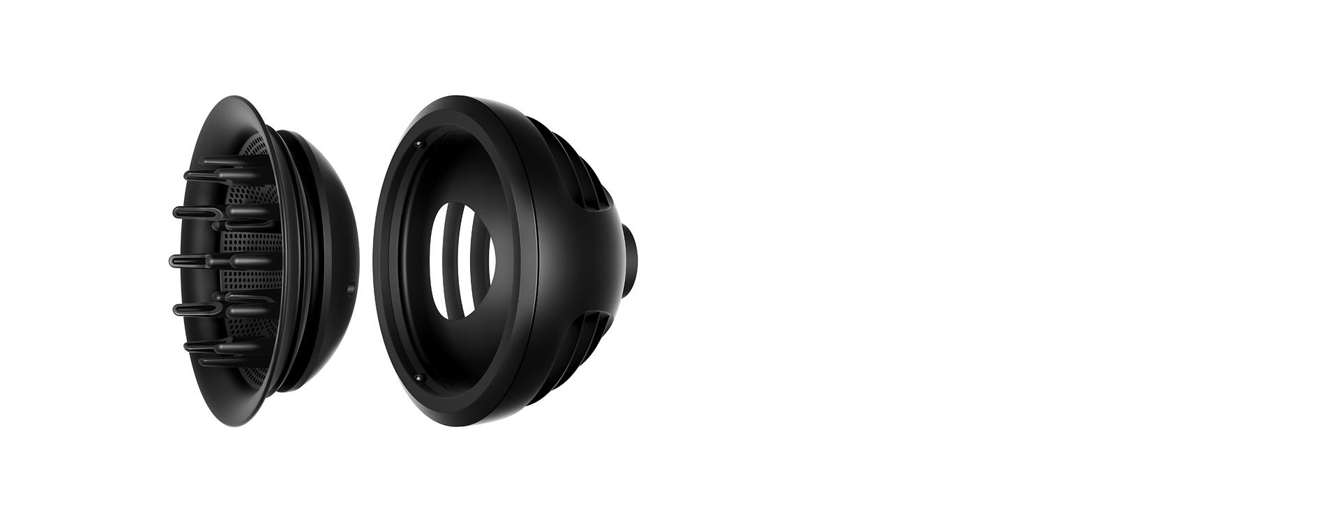 مُوزِّع التمويج+التجعيد في وضع القبة ووضع التوزيع