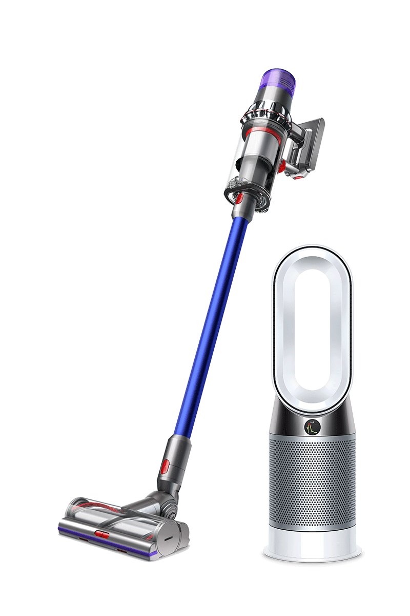 حزمة دايسون لمنزل أكثر صحة ونظافة: Dyson V11 Absolute أزرق + Dyson Pure Hot+Cool™