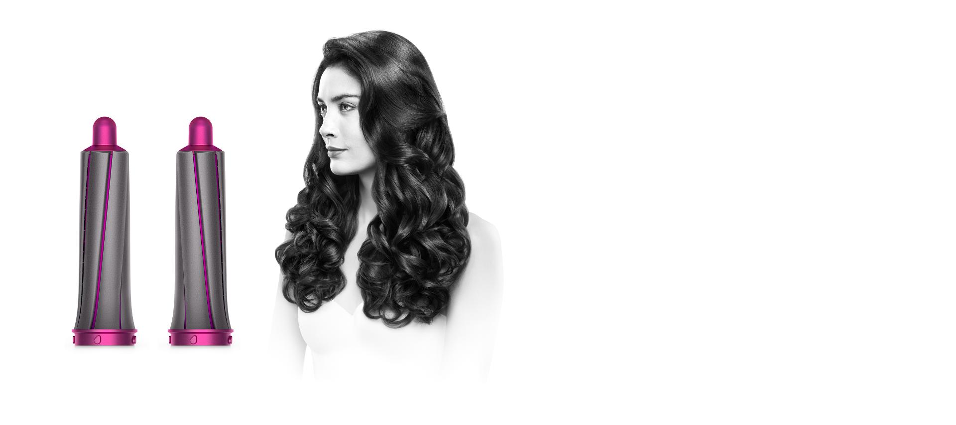 وحدات Airwrap™ الأسطوانية 30 مم مع امرأة