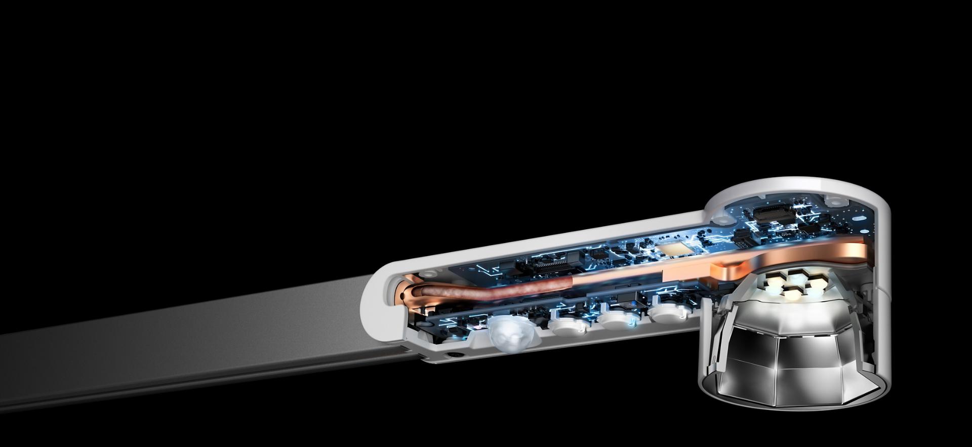 Heat Pipe cooling technology in the Dyson Lightcycle™ task light