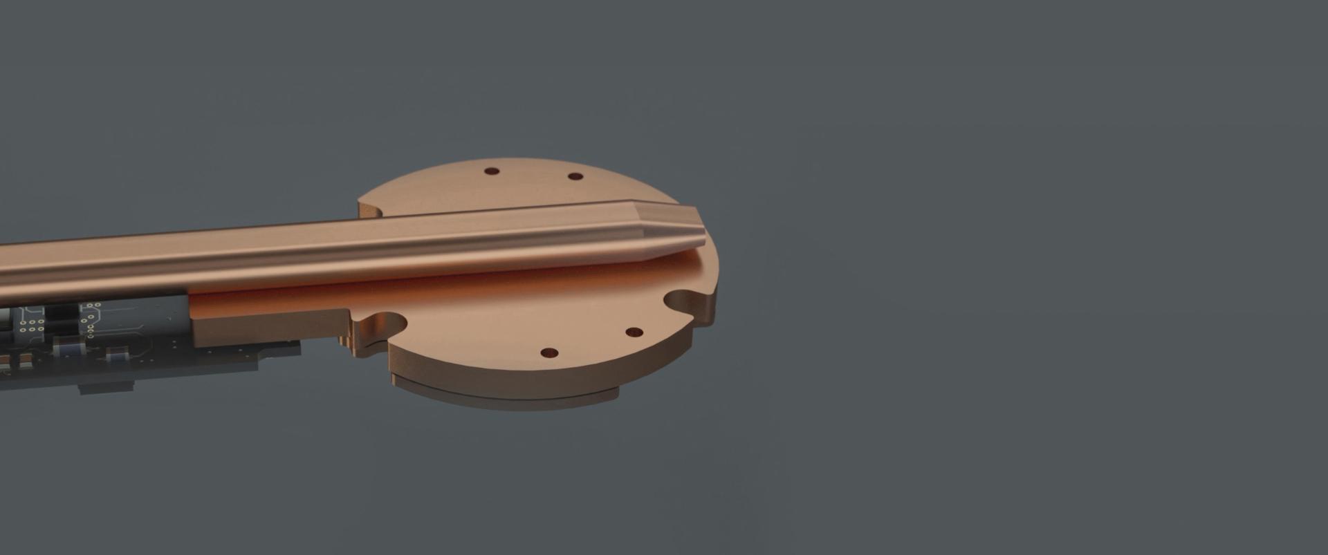 LED task light using heat pipe technology