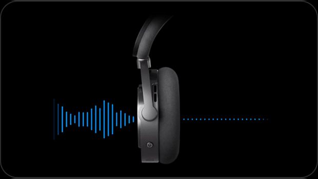 A graph showing in-ear and external volumes over time.