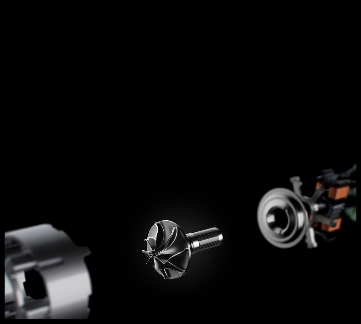 Dyson digital motor V8 exploded view